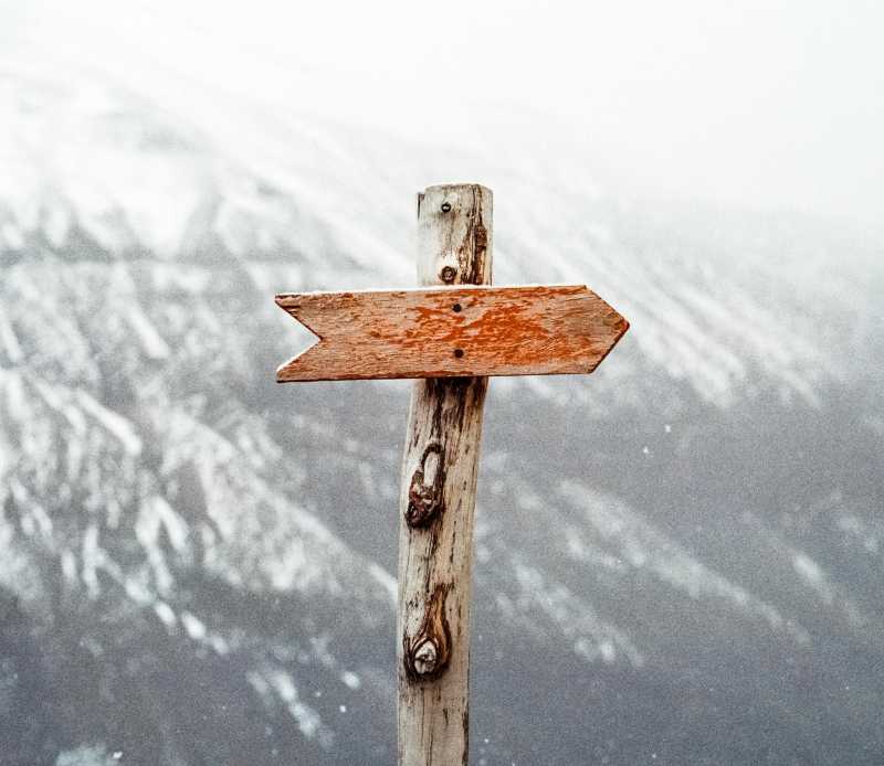 Wooden Arrow Sign